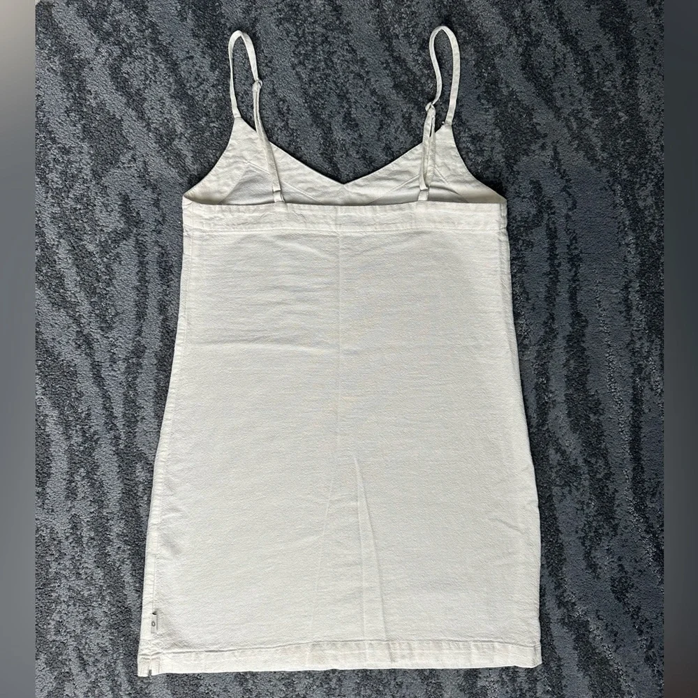 Rhythm Minidress White V-Neck Spaghetti Straps Cotton/Rayon size XS - Picture 3 of 9